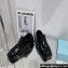 Prada patent leather Women/Men derby shoes 2EG427 Black 2024