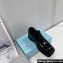 Prada patent leather Women/Men derby shoes 2EG427 Black 2024