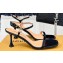 Louis Vuitton Heel 7.5cm Blossom Sandals in Patent calf leather Black 2024