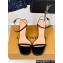 Louis Vuitton Heel 7.5cm Blossom Sandals in Patent calf leather Black 2024