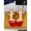 Louis Vuitton Heel 7.5cm Blossom Sandals in Patent calf leather Red 2024