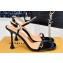 Louis Vuitton Heel 9.5cm Blossom Sandals in Patent calf leather Black 2024