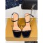 Louis Vuitton Heel 9.5cm Blossom Sandals in Patent calf leather Black 2024