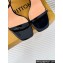 Louis Vuitton Heel 9.5cm Blossom Sandals in Patent calf leather Black 2024