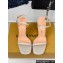 Louis Vuitton Heel 9.5cm Blossom Sandals in Patent calf leather Gray 2024