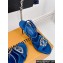 Louis Vuitton Heel 9cm LV Night Met Sandals in Satin Blue 2024