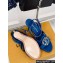 Louis Vuitton Heel 9cm LV Night Met Sandals in Satin Blue 2024