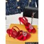 Louis Vuitton Heel 9cm LV Night Met Sandals in Satin Red 2024