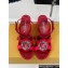 Louis Vuitton Heel 9cm LV Night Met Sandals in Satin Red 2024