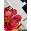 Louis Vuitton Heel 9cm LV Night Met Sandals in Satin Red 2024