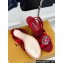 Louis Vuitton Heel 9cm LV Night Met Sandals in Satin Red 2024