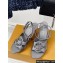 Louis Vuitton Heel 9cm LV Night Met Sandals in Satin Gray 2024