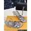 Louis Vuitton Heel 9cm LV Night Met Sandals in Satin Gray 2024