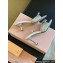 Miu Miu Heel 3.5cm/8.5cm Satin Slide sandals with artificial crystals 5XX630 Silver 2024