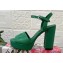 Dolce & Gabbana Heel 11.5cm Calfskin platform 2.5cm sandals Green 2024