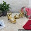 Dolce & Gabbana Heel 11.5cm Calfskin platform 2.5cm sandals Gold 2024