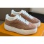 Louis Vuitton LV Groovy Platform Sneakers Monogram-debossed suede calf leather Nude Pink 2024
