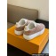 Louis Vuitton LV Groovy Platform Sneakers Monogram-debossed suede calf leather Nude Pink 2024
