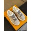 Louis Vuitton LV Groovy Platform Sneakers Monogram-debossed suede calf leather Beige 2024