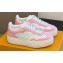 Louis Vuitton LV Groovy Platform Sneakers Monogram-debossed calf leather White/Pink 2024