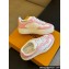 Louis Vuitton LV Groovy Platform Sneakers Monogram-debossed calf leather White/Pink 2024