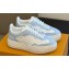 Louis Vuitton LV Groovy Platform Sneakers Monogram-debossed calf leather White/Blue 2024