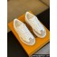 Louis Vuitton LV Groovy Platform Sneakers Monogram-debossed calf leather White/Gray 2024