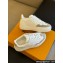 Louis Vuitton LV Groovy Platform Sneakers Monogram-debossed calf leather White/Gray 2024