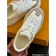 Louis Vuitton LV Groovy Platform Sneakers Monogram-debossed calf leather White/Gray 2024