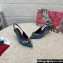 Dolce & Gabbana Heel 6.5cm Rainbow slingbacks in patchwork denim Blue 2024