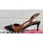 Dolce & Gabbana Heel 6.5cm Patent leather slingbacks Black/Brown 2024