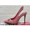 Dolce & Gabbana Heel 10.5cm Raffia slingbacks Pink 2024