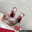 Dolce & Gabbana Heel 10.5cm Raffia slingbacks Pink 2024