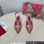 Dolce & Gabbana Heel 6.5cm Raffia slingbacks Pink 2024