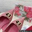 Dolce & Gabbana Heel 6.5cm Raffia slingbacks Pink 2024