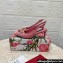 Dolce & Gabbana Heel 6.5cm Raffia slingbacks Pink 2024