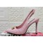 Dolce & Gabbana Heel 10.5cm Raffia slingbacks Light Pink 2024
