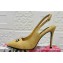 Dolce & Gabbana Heel 10.5cm Raffia slingbacks Yellow 2024