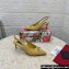 Dolce & Gabbana Heel 6.5cm Raffia slingbacks Yellow 2024
