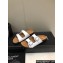 Saint Laurent Jimmy Buckled Calfskin Slide Sandals White 2024