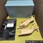 Prada Heel 4.5cm Brushed leather slingback pumps with floral appliques 1I317N Beige 2024