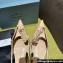 Prada Heel 4.5cm Brushed leather slingback pumps with floral appliques 1I317N Beige 2024