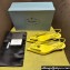 Prada Heel 4.5cm Brushed leather slingback pumps with floral appliques 1I317N Yellow 2024