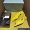 Prada Heel 4.5cm Brushed leather slingback pumps with floral appliques 1I317N Yellow 2024