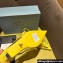 Prada Heel 4.5cm Brushed leather slingback pumps with floral appliques 1I317N Yellow 2024