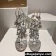 Christian Louboutin Heel 10cm leather Sandals with Pampillas Silver 2024