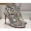 Christian Louboutin Heel 10cm leather Sandals with Pampillas Silver 2024