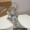 Christian Louboutin Heel 10cm leather Sandals with Pampillas Silver 2024