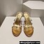 Christian Louboutin Heel 8.5cm PVC and iridescent nappa leather Degraqueen Mules Crystal Gold 2024