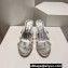 Christian Louboutin Heel 8.5cm PVC and iridescent nappa leather Degraqueen Mules Crystal Silver 2024